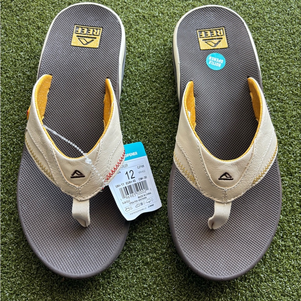 REEF SPACKLER MEN’S LIMITED EDITION GOLF SANDALS SIZE 12